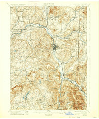 1897 Map of Hoosick, 1933 Print