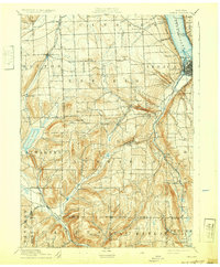 preview thumbnail of historical topo map of Ithaca, NY in 1895