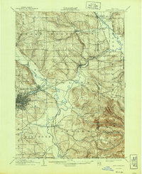 1905 Map of Jamestown, 1944 Print