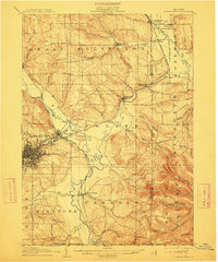 1905 Map of Jamestown, 1913 Print