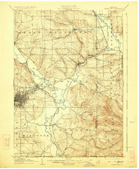 1905 Map of Jamestown, 1923 Print