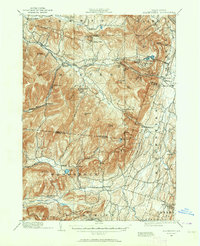 1892 Map of Kaaterskill, 1964 Print