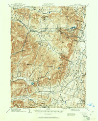 1892 Map of Kaaterskill, 1961 Print
