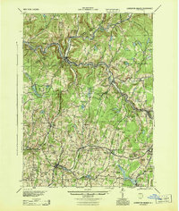 Download a high-resolution, GPS-compatible USGS topo map for Livingston Manor, NY (1944 edition)