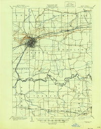 Download a high-resolution, GPS-compatible USGS topo map for Lockport, NY (1945 edition)
