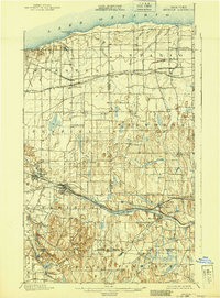 1900 Map of Ontario County, NY, 1939 Print