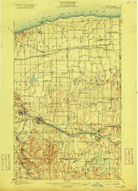 1900 Map of Ontario County, NY, 1916 Print