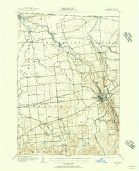 Download a high-resolution, GPS-compatible USGS topo map for Malone, NY (1957 edition)