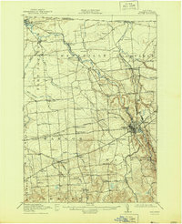 Download a high-resolution, GPS-compatible USGS topo map for Malone, NY (1944 edition)