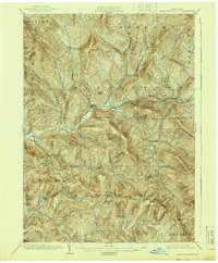 1904 Map of Margaretville, NY, 1939 Print