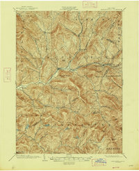1904 Map of Margaretville, NY, 1947 Print