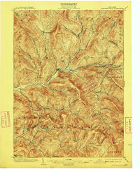 1904 Map of Margaretville, NY, 1909 Print