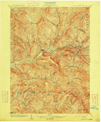 1904 Map of Margaretville, NY, 1915 Print