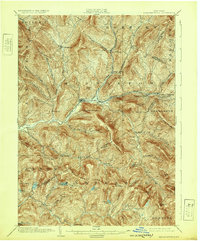 1904 Map of Margaretville, NY, 1932 Print