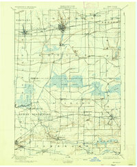 1897 Map of Medina, 1936 Print