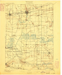 1897 Map of Medina, 1909 Print