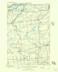 1915 Map of Akwesasne, NY, 1957 Print