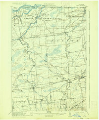 1917 Map of Akwesasne, NY, 1935 Print