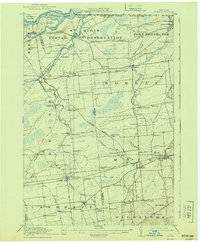 1917 Map of Akwesasne, NY, 1940 Print
