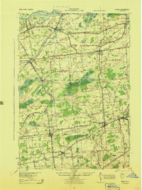 Download a high-resolution, GPS-compatible USGS topo map for Moira, NY (1944 edition)