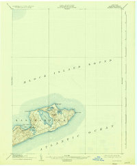 1904 Map of Montauk, 1935 Print