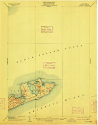 1904 Map of Montauk, 1909 Print