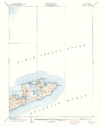 1904 Map of Montauk, 1944 Print