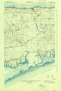 Download a high-resolution, GPS-compatible USGS topo map for Moriches, NY (1942 edition)
