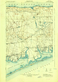 Download a high-resolution, GPS-compatible USGS topo map for Moriches, NY (1927 edition)