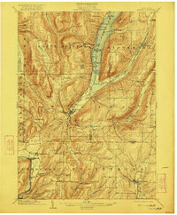 1903 Map of Livingston County, NY, 1922 Print
