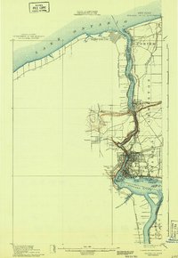 Download a high-resolution, GPS-compatible USGS topo map for Niagara Falls, NY (1943 edition)