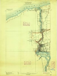 Download a high-resolution, GPS-compatible USGS topo map for Niagara Falls, NY (1909 edition)