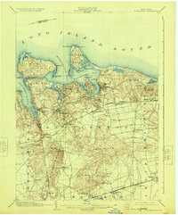 1903 Map of Northport, 1924 Print