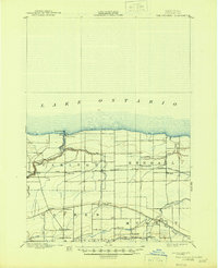Download a high-resolution, GPS-compatible USGS topo map for Oak Orchard, NY (1945 edition)
