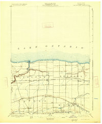 Download a high-resolution, GPS-compatible USGS topo map for Oak Orchard, NY (1925 edition)