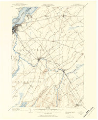 1904 Map of Ogdensburg, 1957 Print