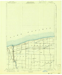 Download a high-resolution, GPS-compatible USGS topo map for Olcott, NY (1942 edition)