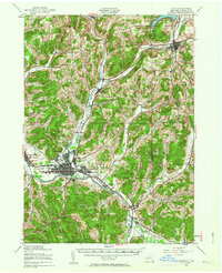 Download a high-resolution, GPS-compatible USGS topo map for Olean, NY (1964 edition)