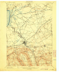 1902 Map of Oneida, NY, 1909 Print