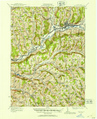 Download a high-resolution, GPS-compatible USGS topo map for Oneonta, NY (1915 edition)