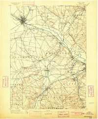 1898 Map of Oriskany, 1900 Print