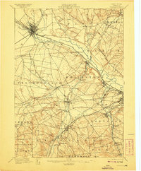 1898 Map of Oriskany, 1908 Print