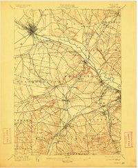 1898 Map of Oriskany, 1911 Print