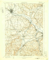1898 Map of Oriskany, 1932 Print