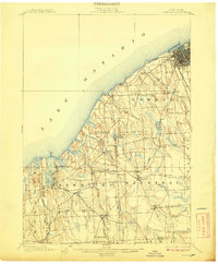 Download a high-resolution, GPS-compatible USGS topo map for Oswego, NY (1908 edition)