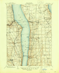Download a high-resolution, GPS-compatible USGS topo map for Ovid, NY (1945 edition)