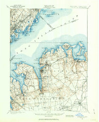 1897 Map of Oyster Bay, 1963 Print