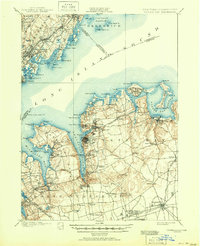 Download a high-resolution, GPS-compatible USGS topo map for Oyster Bay, NY (1951 edition)