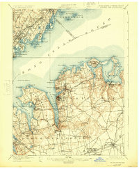 Download a high-resolution, GPS-compatible USGS topo map for Oyster Bay, NY (1924 edition)