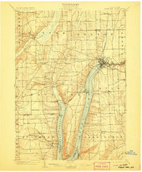1903 Map of Penn Yan, 1906 Print